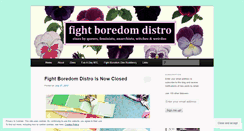 Desktop Screenshot of fight-boredom.com